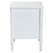 Baxton Studio Lucera Mid-Century White 2-Drawer Bobbin Nightstand - MG9011-White-2DW-NS