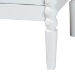Baxton Studio Lucera Mid-Century White 2-Drawer Bobbin Nightstand - MG9011-White-2DW-NS