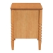 Baxton Studio Lucera Mid-Century Oak Brown 2-Drawer Bobbin Nightstand - MG9011-NT Oak-2DW-NS