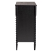 Baxton Studio Lucera Mid-Century Black Bobbin Wood 4-Drawer Chest - MG9011-Black-4DW-Chest