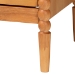 Baxton Studio Lucera Mid-Century Oak Brown Bobbin Wood 4-Drawer Chest - MG9011-NT Oak-4DW-Chest