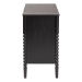 Baxton Studio Lucera Mid-Century Black Bobbin Wood 6-Drawer Dresser - MG9011-Black-6DW-Dresser
