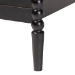 Baxton Studio Lucera Mid-Century Black Bobbin Wood 6-Drawer Dresser - MG9011-Black-6DW-Dresser