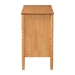 Baxton Studio Lucera Mid-Century Oak Brown Bobbin Wood 6-Drawer Dresser - MG9011-NT Oak-6DW-Dresser