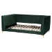 Baxton Studio Oksana Glam and Luxe Emerald Green Velvet and Gold Metal Full Daybed - CF0344-Emerald Green Daybed-Full