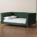 Baxton Studio Oksana Glam and Luxe Emerald Green Velvet and Gold Metal Full Daybed - CF0344-Emerald Green Daybed-Full