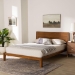 Baxton Studio Aldith Japandi Walnut Brown Toolless Assembly Queen Platform Bed - BBT61232-Tooless-Walnut-Queen