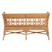 bali & pari Oxford Bohemian Light Honey Rattan Dining Bench with Armrests - Oxford-Light Honey Rattan-Arm-Bench