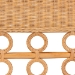 bali & pari Oxford Bohemian Light Honey Rattan Dining Bench with Armrests - Oxford-Light Honey Rattan-Arm-Bench