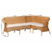 bali & pari Tamara Bohemian Light Honey Rattan 2-Piece Dining Nook Bench Set - Tamara-Light Honey Rattan-2PC Bench Set