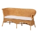 bali & pari Tamara Bohemian Light Honey Rattan 2-Piece Dining Nook Bench Set - Tamara-Light Honey Rattan-2PC Bench Set
