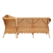 bali & pari Tamara Bohemian Light Honey Rattan 2-Piece Dining Nook Bench Set - Tamara-Light Honey Rattan-2PC Bench Set