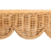 bali & pari Abena Bohemian Scalloped Light Honey Rattan Dining Table - Palm Short-Round-Light Honey Rattan-DT