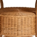 bali & pari Abena Bohemian Scalloped Light Honey Rattan Dining Table - Palm Short-Round-Light Honey Rattan-DT