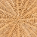 bali & pari Abena Bohemian Scalloped Light Honey Rattan Dining Table - Palm Short-Round-Light Honey Rattan-DT