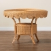 bali & pari Abena Bohemian Scalloped Light Honey Rattan Dining Table - Palm Short-Round-Light Honey Rattan-DT