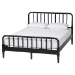 Baxton Studio Braith Farmhouse Black Spindle Wood King Size Platform Bed