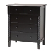 Baxton Studio Braith Farmhouse Black Spindle Wood King Size 4-Piece Bedroom Set - SW8620-Black-4PC King Bedroom Set