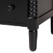 Baxton Studio Braith Farmhouse Black Spindle Wood King Size 4-Piece Bedroom Set - SW8620-Black-4PC King Bedroom Set