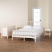 Baxton Studio Braith Farmhouse Ivory Spindle Wood King Size 4-Piece Bedroom Set with Two Nightstands - Christina-Ivory-4PC King Bedroom Set