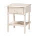 Baxton Studio Braith Farmhouse Ivory Spindle Wood King Size 4-Piece Bedroom Set with Two Nightstands - Christina-Ivory-4PC King Bedroom Set