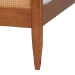Baxton Studio Walthard Mid-Century Light Walnut King Platform Bed with Woven Rattan - SW8632-Light Walnut/Rattan-King