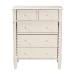 Baxton Studio Braith Farmhouse Ivory Spindle Wood 5-Drawer Chest - SW8000-88CH5D-Ivory-Chest
