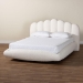 Baxton Studio Grenier Modern Cream Boucle Fabric King Size Floating Bed - BBT61329-Floating Bed-Cream-King