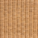 bali & pari Palm Scallop Natural Rattan Ottoman with Cushion - Handwoven Wicker Accent Bench for Living Room, Bedroom or Entryway, Coastal Boho Style Accent Furniture, Rectangle - Palm-Light Honey Rattan-Rectangle Ottoman w/ Cushion