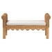 bali & pari Reiko Handwoven Natural Rattan Bench with Scalloped Detailing - Boho Farmhouse Entryway, Bedroom, or Living Room Accent Seating - Palm Short-Open-Natural Rattan-Bench
