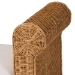 bali & pari Reiko Handwoven Natural Rattan Bench with Scalloped Detailing - Boho Farmhouse Entryway, Bedroom, or Living Room Accent Seating - Palm Short-Open-Natural Rattan-Bench