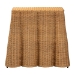 bali & pari Palm Scallop Natural Rattan Console Table - Handwoven Wicker Accent Table for Hallway or Entryway, Coastal & Boho Decor, Rectangle 36" - Palm-Small-Light Honey Rattan-Console Table