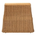 bali & pari Palm Scallop Natural Rattan Console Table - Handwoven Wicker Accent Table for Hallway or Entryway, Coastal & Boho Decor, Rectangle 36" - Palm-Small-Light Honey Rattan-Console Table