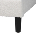 Baxton Studio Dalton Boucle Upholstered Platform Bed - Soft Fabric Queen Size Bed Frame with Headboard, Minimalist Design, Cream - BBT61318-Cream Boucle-Queen