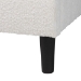 Baxton Studio Albion Boucle Upholstered Platform Bed - Soft Fabric Queen Size Bed Frame with Padded Headboard, Minimalist Design, Cream - BBT61320-Cream Boucle-Queen