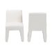 Baxton Studio Helios Boucle Dining Chair Set of 2 - Modern Armless Upholstered Accent Chair, Soft White, Minimalist Design - BBT5543-Cream Boucle-DC