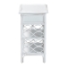 bali & pari Akane Natural Rattan Nightstand with Drawer and Open Shelves - Coastal Bedside Table with Lattice Design, White - WS118A-Medium Knob-White-Rattan-NS