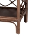 bali & pari Akane Natural Rattan Nightstand with Drawer and Open Shelves - Coastal Bedside Table with Lattice Design, Brown - WS118A-Medium Knob-Antiqued Brown-Rattan-NS