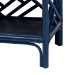 bali & pari Tiaret Natural Rattan Nightstand with Drawer and Shelves - Chippendale -Style Bedside Table for Bedroom or Coastal Living Spaces, Blue - WS117-Small Knob-Royal Blue-Rattan-NS