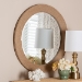 bali & pari Nieva Round Woven Rope Mirror - Coastal Mirror with Woven Jute Accents for Farmhouse, Boho Wall Decor, Beach House - F247-FT3-Mirror