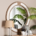 bali & pari Adita Round Woven Rope Mirror - Coastal Mirror with White Fabric and Woven Jute Accents for Farmhouse, Boho Wall Decor, Beach House - F247-FT2-Mirror