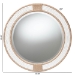 bali & pari Adita Round Woven Rope Mirror - Coastal Mirror with White Fabric and Woven Jute Accents for Farmhouse, Boho Wall Decor, Beach House - F247-FT2-Mirror
