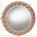 bali & pari Romana Braided Rope Mirror - Coastal Mirror with Woven Jute Accents for Farmhouse, Boho Wall Decor, Beach House - F247-FT4-Mirror