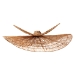 bali & pari Theanna Woven Jute Pendant Lampshade - Handwoven Boho Floral Light Accessory, Natural Wicker Ceiling Shade - F247-FT15-Lamp Shade