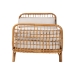 bali & pari Aiko Handwoven Natural Rattan Daybed with Cushion - Boho Coastal Lounge Bed for Living Room, Bedroom, or Sunroom - Aiko-Natural Rattan-Cushioned-Daybed