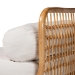 bali & pari Aiko Handwoven Natural Rattan Daybed with Cushion - Boho Coastal Lounge Bed for Living Room, Bedroom, or Sunroom - Aiko-Natural Rattan-Cushioned-Daybed