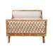 bali & pari Akemi Handwoven Natural Rattan Daybed with Cushion - Boho Coastal Lounge Bed for Living Room, Bedroom, or Sunroom - Akemi-Natural Rattan-Cushioned-Daybed