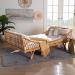 bali & pari Akemi Handwoven Natural Rattan Daybed with Cushion - Boho Coastal Lounge Bed for Living Room, Bedroom, or Sunroom - Akemi-Natural Rattan-Cushioned-Daybed