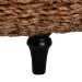 bali & pari Riau Handwoven Seagrass Coffee Table with Wooden Legs - Natural Wicker Round Living Room Table for Living Room or Bedroom Decor - Riau-Natural Antique-CT