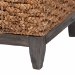 bali & pari Bailey Handwoven Seagrass Storage Ottoman with Lift -Top Lid - Rustic Wicker Trunk or Footrest with Inner Compartment for Living Room or Entryway, Square - Kaya-Natural Brown/Black-Ottoman